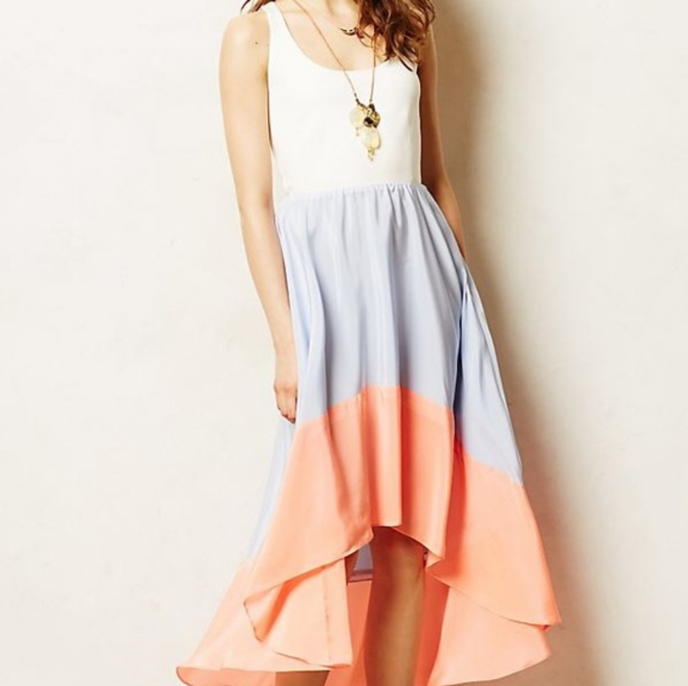 EUC hutch silky semiformal/casual racerback high-low dress